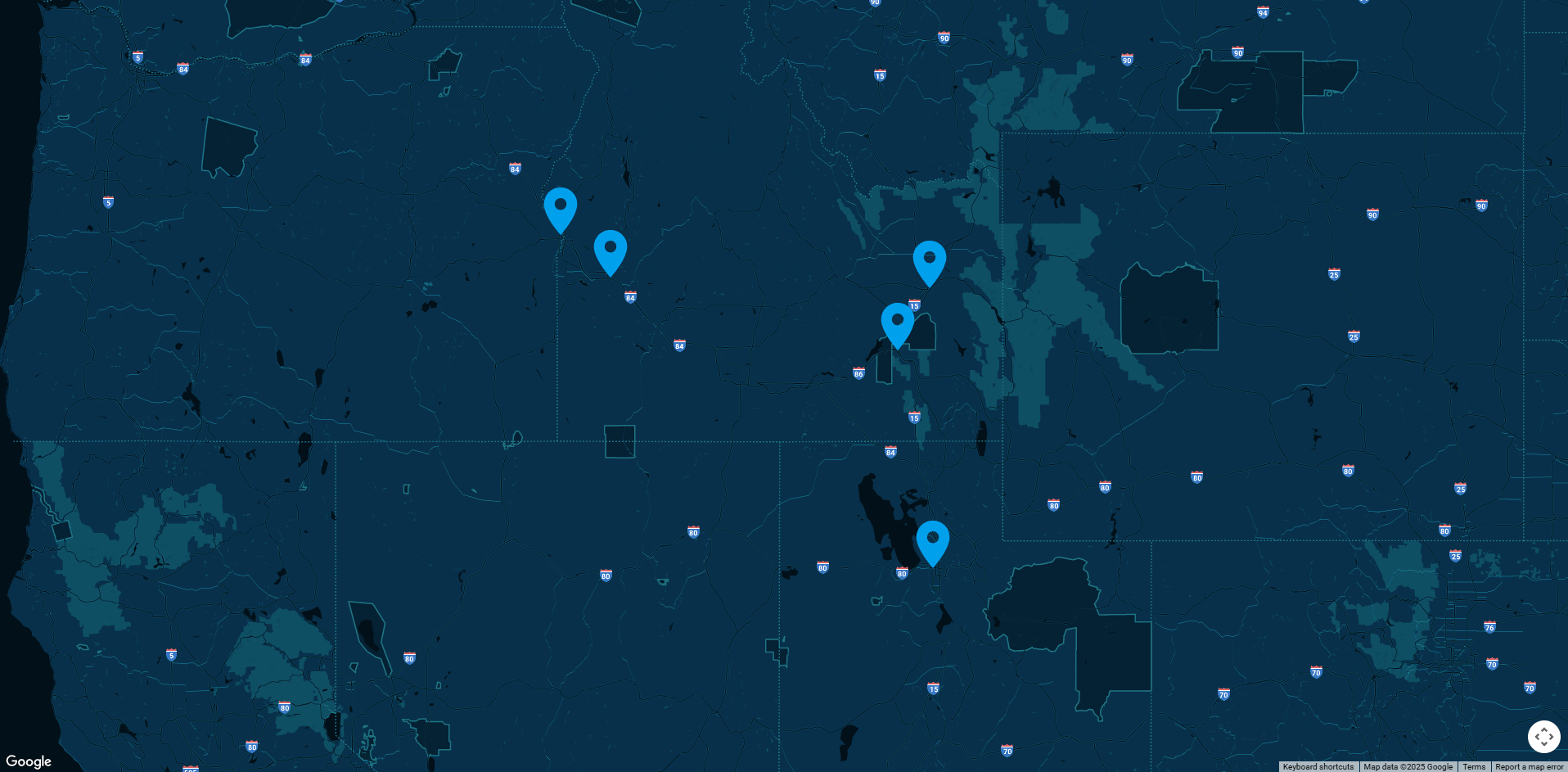 Allied Locations Map